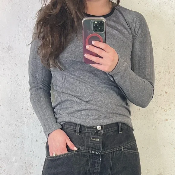 Spiritual Gangster Gray Activewear Athletic Long Sleeve Top Size XS/S NEW - Picture 11 of 11